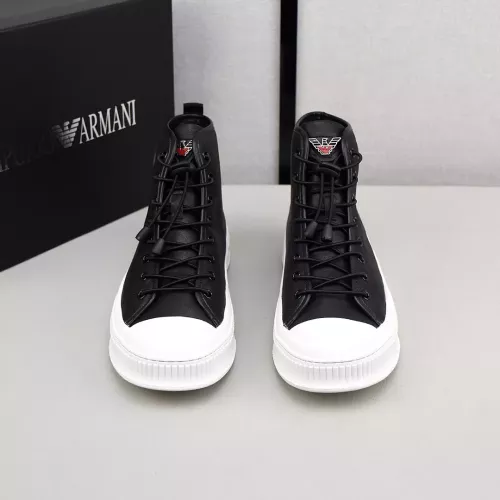 Cheap Armani High Tops Shoes For Men #1381274 Replica Wholesale [$88.00 USD] [ITEM#1381274] on Replica Armani High Tops Shoes
