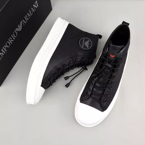 Cheap Armani High Tops Shoes For Men #1381274 Replica Wholesale [$88.00 USD] [ITEM#1381274] on Replica Armani High Tops Shoes