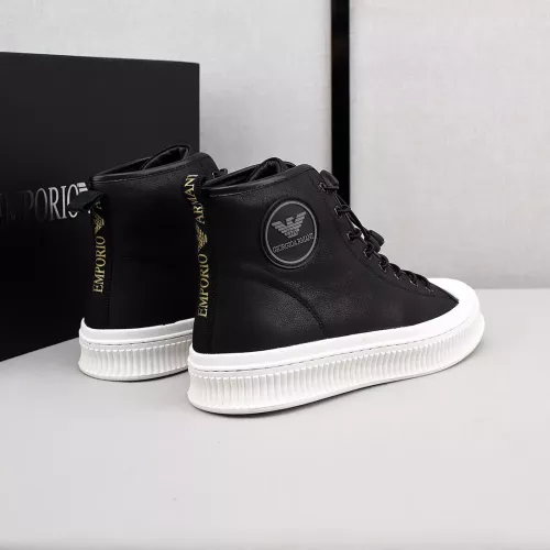 Cheap Armani High Tops Shoes For Men #1381274 Replica Wholesale [$88.00 USD] [ITEM#1381274] on Replica Armani High Tops Shoes