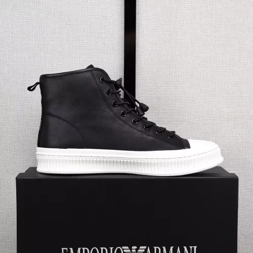 Cheap Armani High Tops Shoes For Men #1381274 Replica Wholesale [$88.00 USD] [ITEM#1381274] on Replica Armani High Tops Shoes