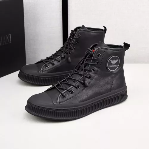 Armani High Tops Shoes For Men #1381275