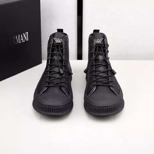 Cheap Armani High Tops Shoes For Men #1381275 Replica Wholesale [$88.00 USD] [ITEM#1381275] on Replica Armani High Tops Shoes