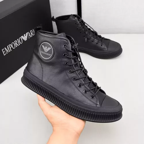 Cheap Armani High Tops Shoes For Men #1381275 Replica Wholesale [$88.00 USD] [ITEM#1381275] on Replica Armani High Tops Shoes