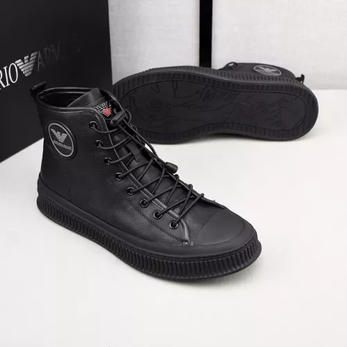 Cheap Armani High Tops Shoes For Men #1381275 Replica Wholesale [$88.00 USD] [ITEM#1381275] on Replica Armani High Tops Shoes
