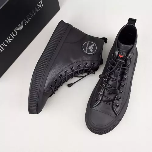 Cheap Armani High Tops Shoes For Men #1381275 Replica Wholesale [$88.00 USD] [ITEM#1381275] on Replica Armani High Tops Shoes