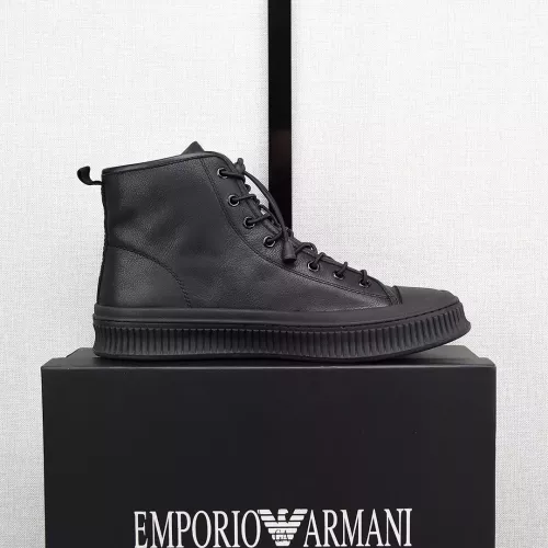 Cheap Armani High Tops Shoes For Men #1381275 Replica Wholesale [$88.00 USD] [ITEM#1381275] on Replica Armani High Tops Shoes