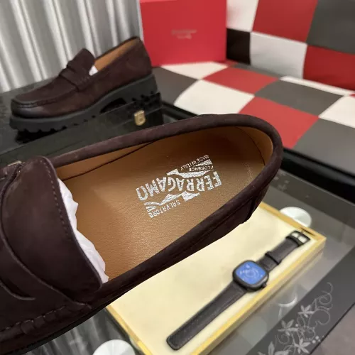 Cheap Salvatore Ferragamo Leather Shoes For Men #1381282 Replica Wholesale [$98.00 USD] [ITEM#1381282] on Replica Salvatore Ferragamo Leather Shoes