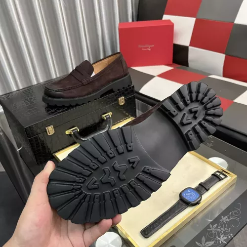 Cheap Salvatore Ferragamo Leather Shoes For Men #1381282 Replica Wholesale [$98.00 USD] [ITEM#1381282] on Replica Salvatore Ferragamo Leather Shoes