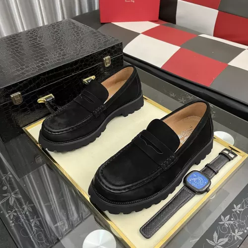 Cheap Salvatore Ferragamo Leather Shoes For Men #1381283 Replica Wholesale [$98.00 USD] [ITEM#1381283] on Replica Salvatore Ferragamo Leather Shoes