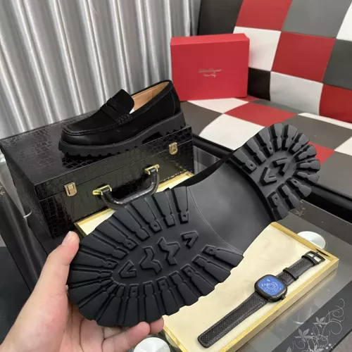 Cheap Salvatore Ferragamo Leather Shoes For Men #1381283 Replica Wholesale [$98.00 USD] [ITEM#1381283] on Replica Salvatore Ferragamo Leather Shoes