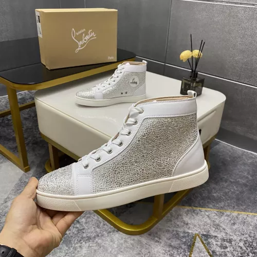Cheap Christian Louboutin High Top Shoes For Women #1381343 Replica Wholesale [$92.00 USD] [ITEM#1381343] on Replica Christian Louboutin High Top Shoes