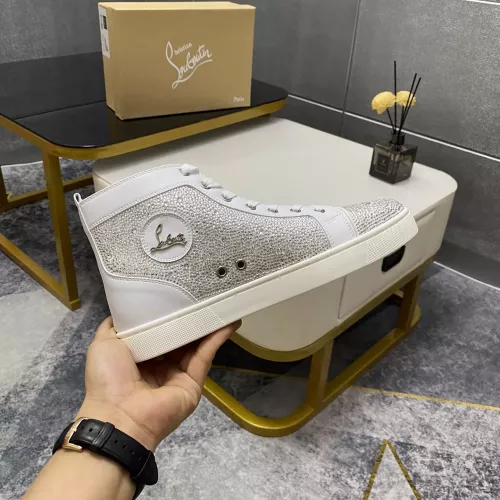 Cheap Christian Louboutin High Top Shoes For Men #1381344 Replica Wholesale [$92.00 USD] [ITEM#1381344] on Replica Christian Louboutin High Top Shoes