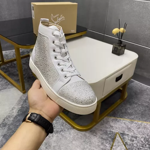 Cheap Christian Louboutin High Top Shoes For Men #1381344 Replica Wholesale [$92.00 USD] [ITEM#1381344] on Replica Christian Louboutin High Top Shoes