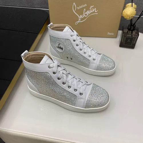 Cheap Christian Louboutin High Top Shoes For Women #1381345 Replica Wholesale [$92.00 USD] [ITEM#1381345] on Replica Christian Louboutin High Top Shoes