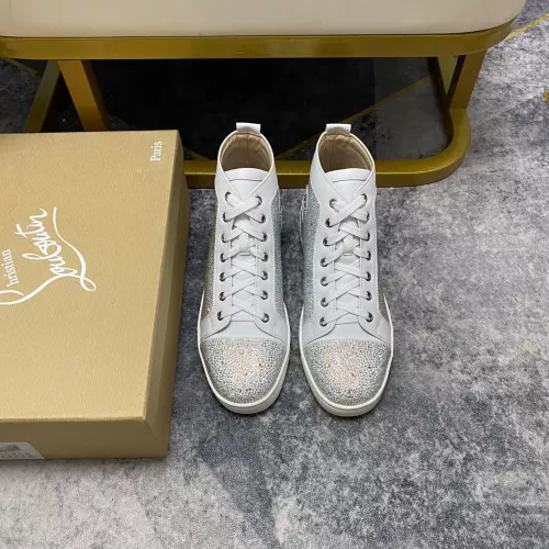 Cheap Christian Louboutin High Top Shoes For Women #1381345 Replica Wholesale [$92.00 USD] [ITEM#1381345] on Replica Christian Louboutin High Top Shoes