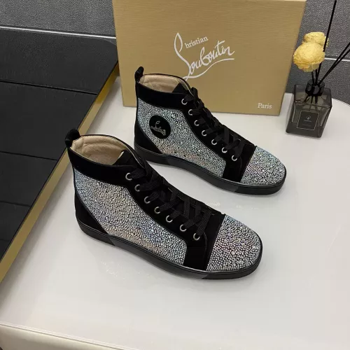 Cheap Christian Louboutin High Top Shoes For Women #1381347 Replica Wholesale [$92.00 USD] [ITEM#1381347] on Replica Christian Louboutin High Top Shoes
