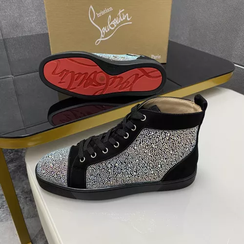 Cheap Christian Louboutin High Top Shoes For Women #1381347 Replica Wholesale [$92.00 USD] [ITEM#1381347] on Replica Christian Louboutin High Top Shoes