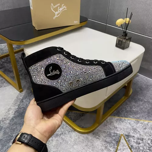 Cheap Christian Louboutin High Top Shoes For Men #1381348 Replica Wholesale [$92.00 USD] [ITEM#1381348] on Replica Christian Louboutin High Top Shoes