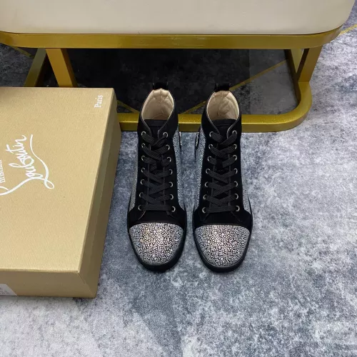 Cheap Christian Louboutin High Top Shoes For Men #1381348 Replica Wholesale [$92.00 USD] [ITEM#1381348] on Replica Christian Louboutin High Top Shoes