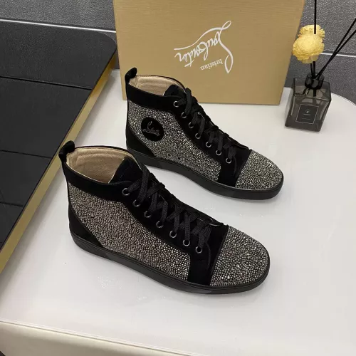 Cheap Christian Louboutin High Top Shoes For Men #1381350 Replica Wholesale [$92.00 USD] [ITEM#1381350] on Replica Christian Louboutin High Top Shoes