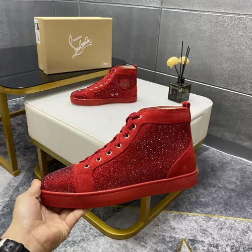 Cheap Christian Louboutin High Top Shoes For Men #1381352 Replica Wholesale [$92.00 USD] [ITEM#1381352] on Replica Christian Louboutin High Top Shoes