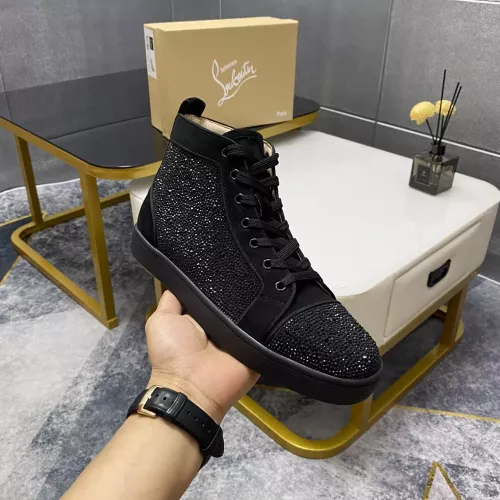 Cheap Christian Louboutin High Top Shoes For Women #1381353 Replica Wholesale [$92.00 USD] [ITEM#1381353] on Replica Christian Louboutin High Top Shoes