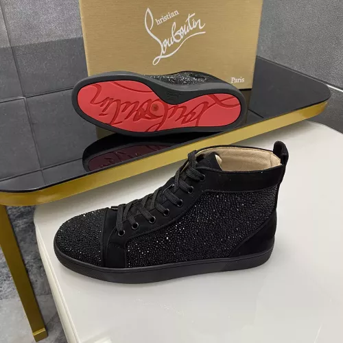 Cheap Christian Louboutin High Top Shoes For Women #1381353 Replica Wholesale [$92.00 USD] [ITEM#1381353] on Replica Christian Louboutin High Top Shoes