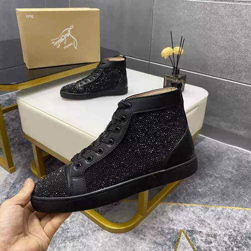 Cheap Christian Louboutin High Top Shoes For Women #1381355 Replica Wholesale [$92.00 USD] [ITEM#1381355] on Replica Christian Louboutin High Top Shoes