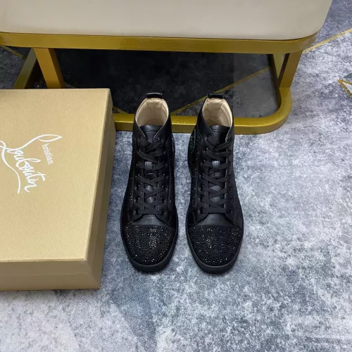 Cheap Christian Louboutin High Top Shoes For Men #1381356 Replica Wholesale [$92.00 USD] [ITEM#1381356] on Replica Christian Louboutin High Top Shoes