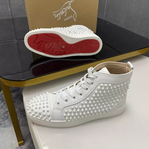 Cheap Christian Louboutin High Top Shoes For Men #1381358 Replica Wholesale [$92.00 USD] [ITEM#1381358] on Replica Christian Louboutin High Top Shoes
