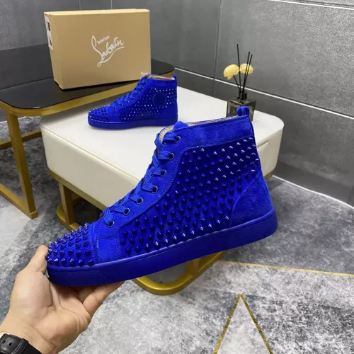 Cheap Christian Louboutin High Top Shoes For Women #1381361 Replica Wholesale [$92.00 USD] [ITEM#1381361] on Replica Christian Louboutin High Top Shoes
