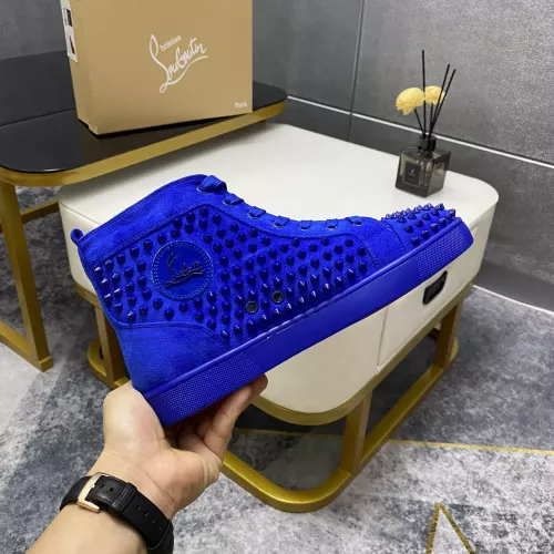 Cheap Christian Louboutin High Top Shoes For Men #1381362 Replica Wholesale [$92.00 USD] [ITEM#1381362] on Replica Christian Louboutin High Top Shoes