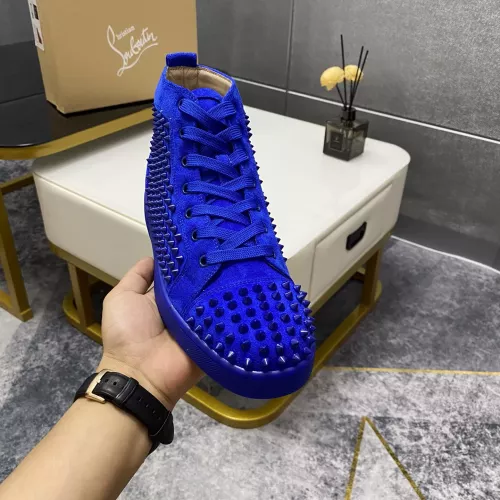 Cheap Christian Louboutin High Top Shoes For Men #1381362 Replica Wholesale [$92.00 USD] [ITEM#1381362] on Replica Christian Louboutin High Top Shoes