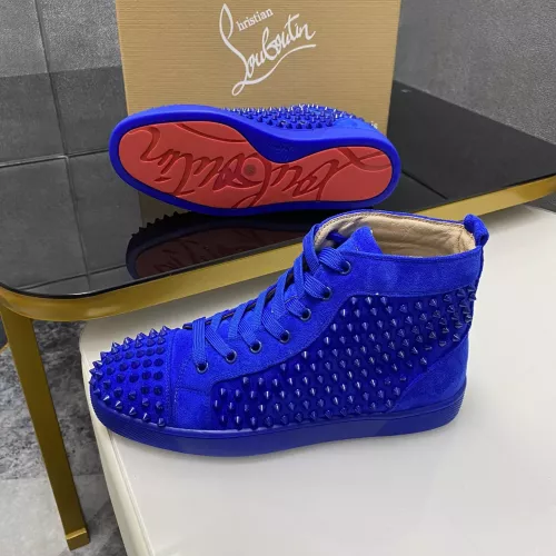 Cheap Christian Louboutin High Top Shoes For Men #1381362 Replica Wholesale [$92.00 USD] [ITEM#1381362] on Replica Christian Louboutin High Top Shoes