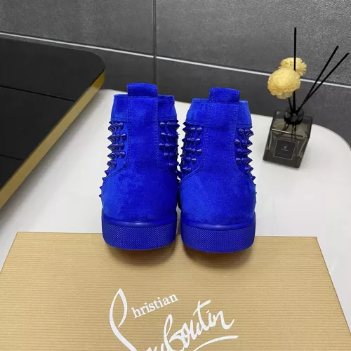 Cheap Christian Louboutin High Top Shoes For Men #1381362 Replica Wholesale [$92.00 USD] [ITEM#1381362] on Replica Christian Louboutin High Top Shoes