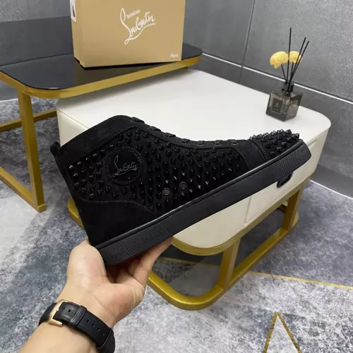 Cheap Christian Louboutin High Top Shoes For Women #1381366 Replica Wholesale [$92.00 USD] [ITEM#1381366] on Replica Christian Louboutin High Top Shoes