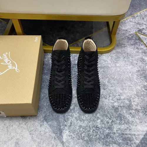 Cheap Christian Louboutin High Top Shoes For Men #1381367 Replica Wholesale [$92.00 USD] [ITEM#1381367] on Replica Christian Louboutin High Top Shoes