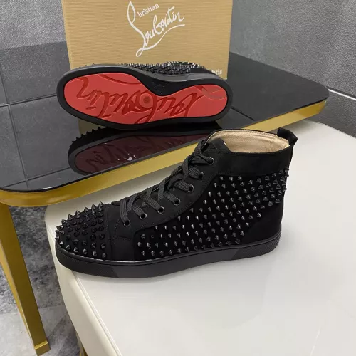 Cheap Christian Louboutin High Top Shoes For Men #1381367 Replica Wholesale [$92.00 USD] [ITEM#1381367] on Replica Christian Louboutin High Top Shoes