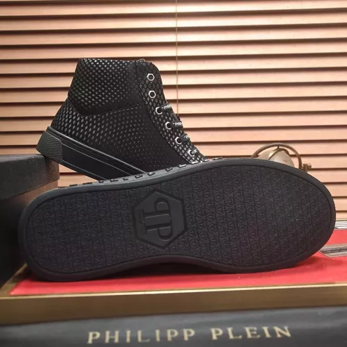 Cheap Philipp Plein PP High Tops Shoes For Men #1381447 Replica Wholesale [$88.00 USD] [ITEM#1381447] on Replica Philipp Plein PP High Tops Shoes