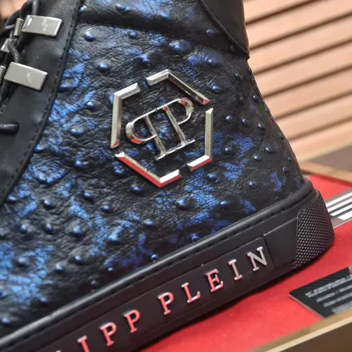 Cheap Philipp Plein PP High Tops Shoes For Men #1381455 Replica Wholesale [$92.00 USD] [ITEM#1381455] on Replica Philipp Plein PP High Tops Shoes