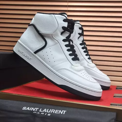 Cheap Yves Saint Laurent YSL High Tops Shoes For Men #1381463 Replica Wholesale [$100.00 USD] [ITEM#1381463] on Replica Yves Saint Laurent YSL High Tops Shoes