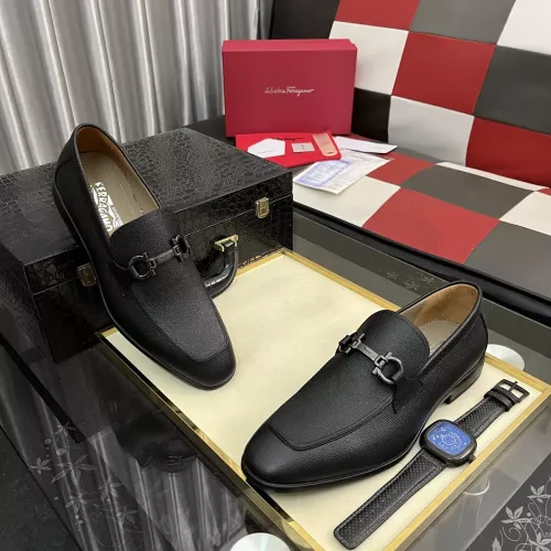 Cheap Salvatore Ferragamo Leather Shoes For Men #1381467 Replica Wholesale [$108.00 USD] [ITEM#1381467] on Replica Salvatore Ferragamo Leather Shoes