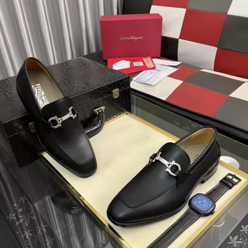 Cheap Salvatore Ferragamo Leather Shoes For Men #1381468 Replica Wholesale [$108.00 USD] [ITEM#1381468] on Replica Salvatore Ferragamo Leather Shoes