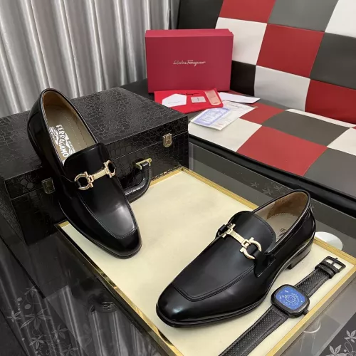 Cheap Salvatore Ferragamo Leather Shoes For Men #1381469 Replica Wholesale [$108.00 USD] [ITEM#1381469] on Replica Salvatore Ferragamo Leather Shoes