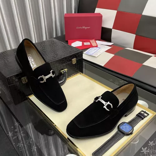 Cheap Salvatore Ferragamo Leather Shoes For Men #1381470 Replica Wholesale [$108.00 USD] [ITEM#1381470] on Replica Salvatore Ferragamo Leather Shoes