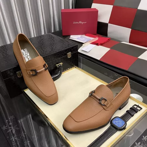 Cheap Salvatore Ferragamo Leather Shoes For Men #1381471 Replica Wholesale [$108.00 USD] [ITEM#1381471] on Replica Salvatore Ferragamo Leather Shoes