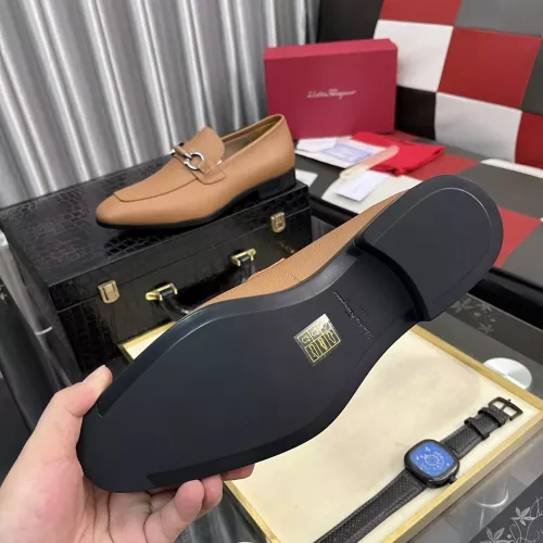 Cheap Salvatore Ferragamo Leather Shoes For Men #1381471 Replica Wholesale [$108.00 USD] [ITEM#1381471] on Replica Salvatore Ferragamo Leather Shoes