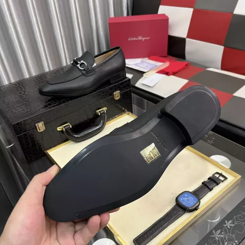 Cheap Salvatore Ferragamo Leather Shoes For Men #1381472 Replica Wholesale [$108.00 USD] [ITEM#1381472] on Replica Salvatore Ferragamo Leather Shoes