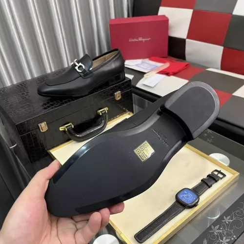 Cheap Salvatore Ferragamo Leather Shoes For Men #1381473 Replica Wholesale [$108.00 USD] [ITEM#1381473] on Replica Salvatore Ferragamo Leather Shoes