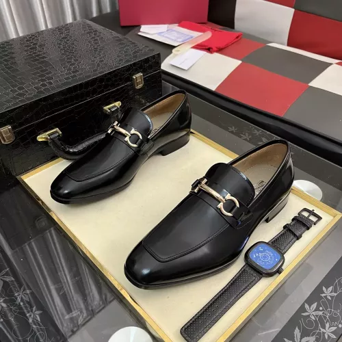 Cheap Salvatore Ferragamo Leather Shoes For Men #1381474 Replica Wholesale [$108.00 USD] [ITEM#1381474] on Replica Salvatore Ferragamo Leather Shoes